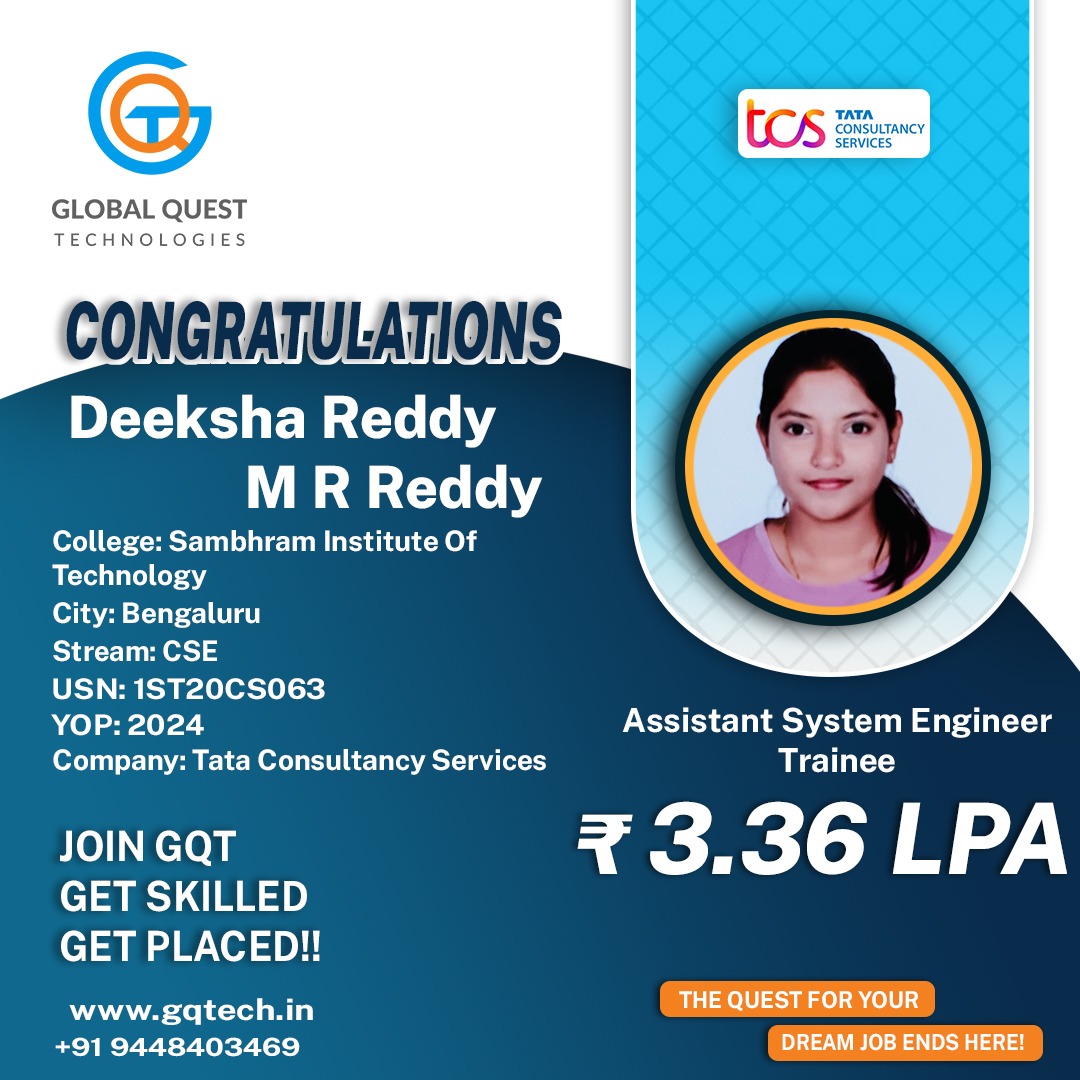 Deeksha Reddy Placement