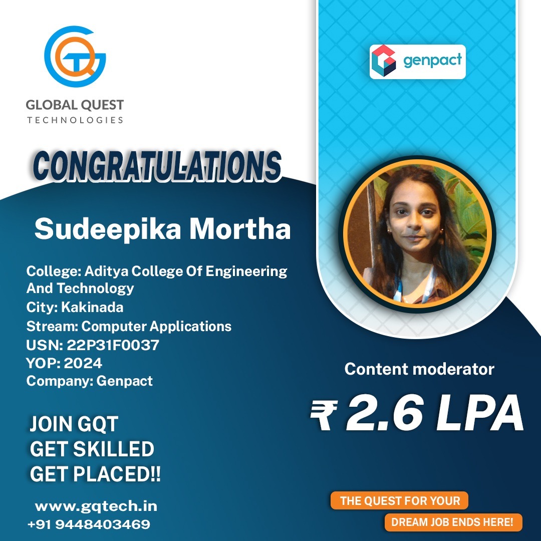Sudeepika placement